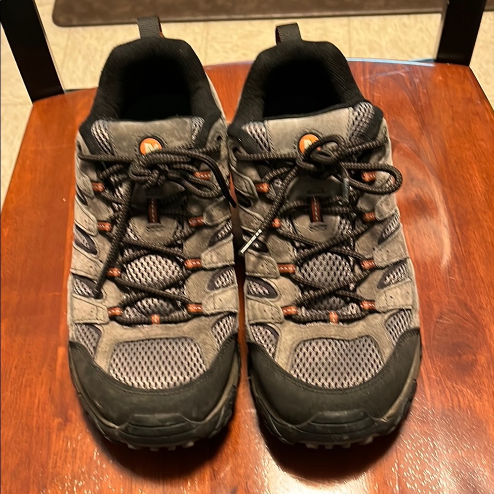 Merrell Gray and Black Athletic Shoes for Trail Adventures
